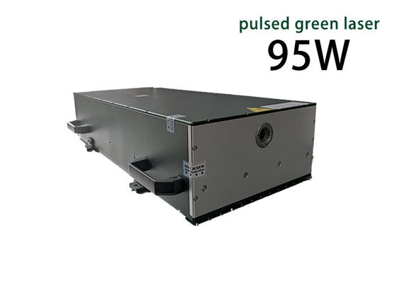 95W Nanosecond Pulsed Green Fiber Laser Single Mode 532nm Wavelength